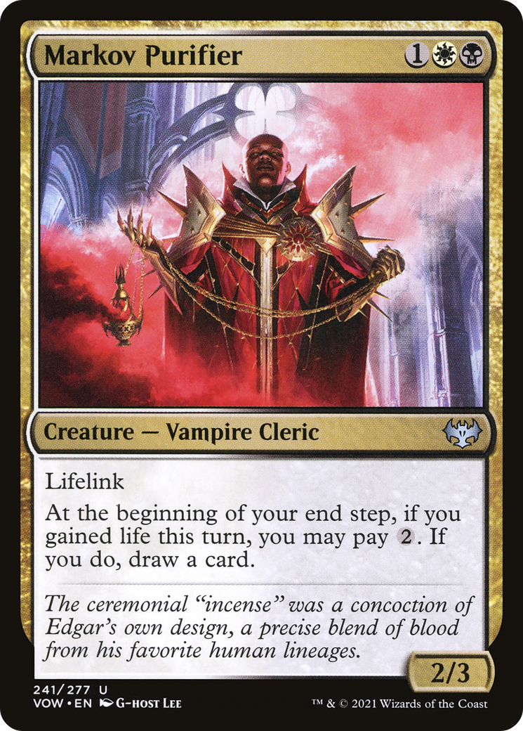 Markov Purifier (VOW-241) [Innistrad: Crimson Vow] MTG Single Wizards of the Coast