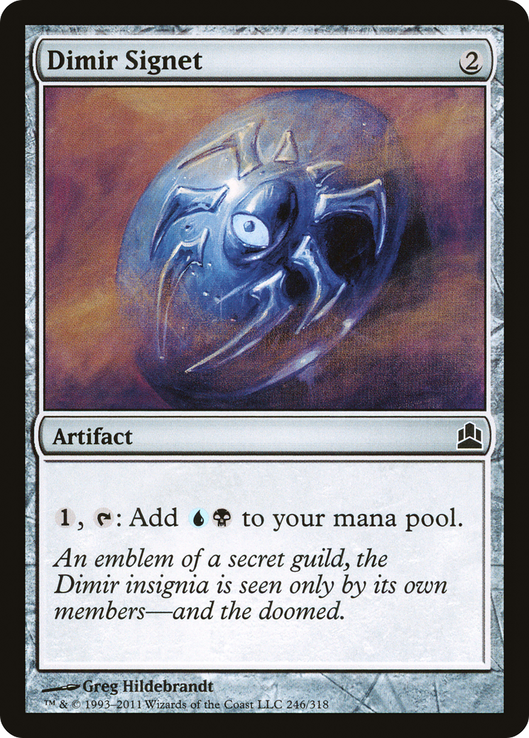 Dimir Signet (CMD-246) [Commander 2011] MTG Single Wizards of the Coast