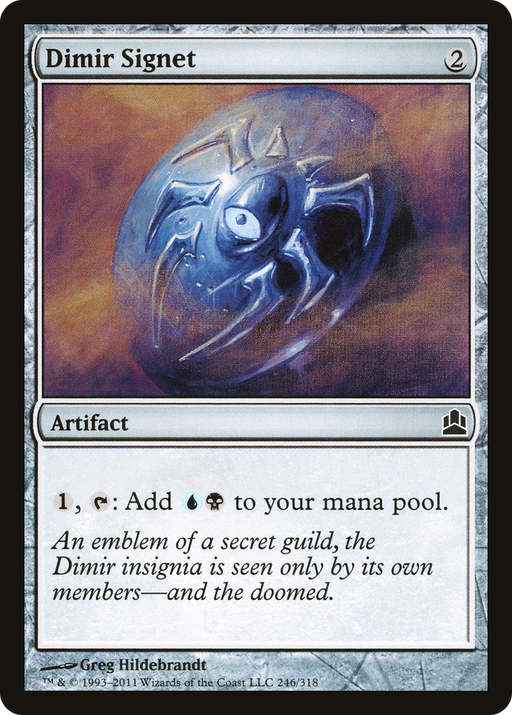 Dimir Signet (CMD-246) [Commander 2011] MTG Single Wizards of the Coast