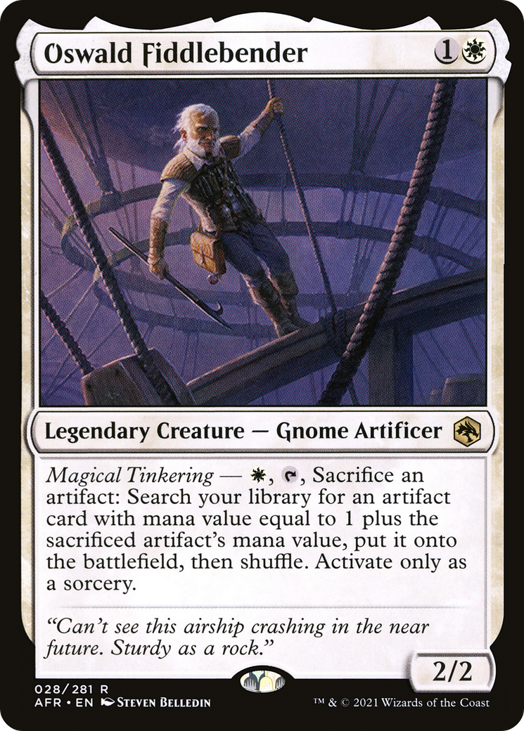 Oswald Fiddlebender (AFR-028) [Adventures in the Forgotten Realms] MTG Single Wizards of the Coast
