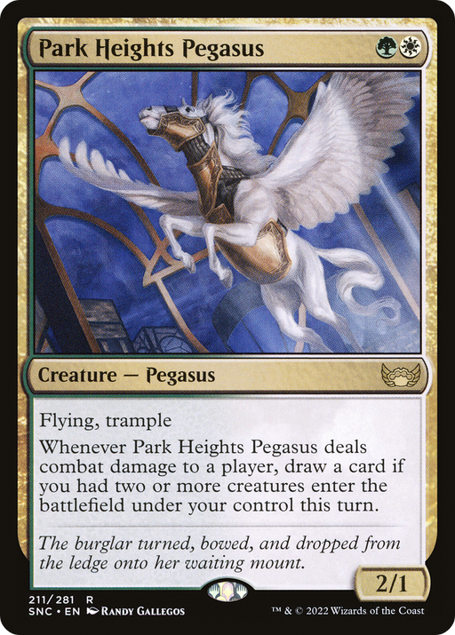Park Heights Pegasus (SNC-211) [Streets of New Capenna] Foil MTG Single Wizards of the Coast