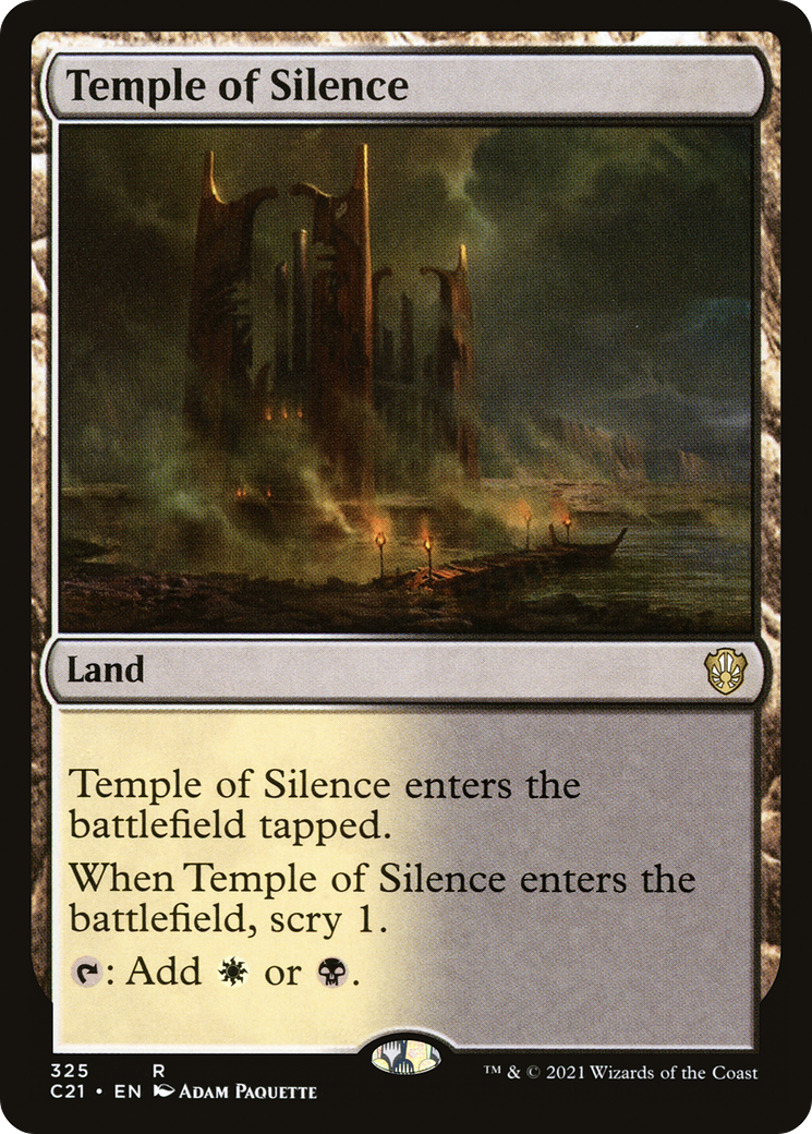 Temple of Silence (C21-325) [Commander 2021] MTG Single Wizards of the Coast