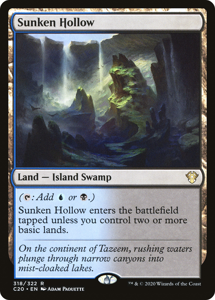Sunken Hollow (C20-318) [Commander 2020] MTG Single Wizards of the Coast