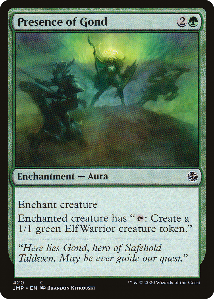 Presence of Gond (JMP-420) [Jumpstart] MTG Single Wizards of the Coast