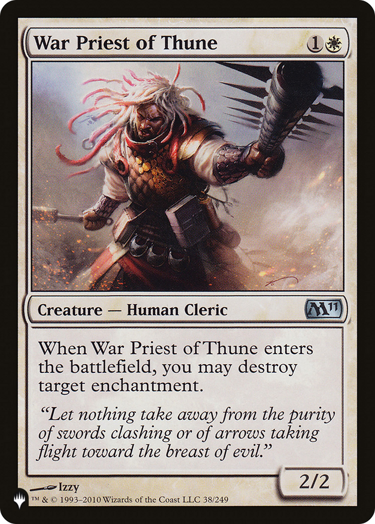 War Priest of Thune (LIST-M11-38) [Mystery Booster] The List MTG Single Wizards of the Coast