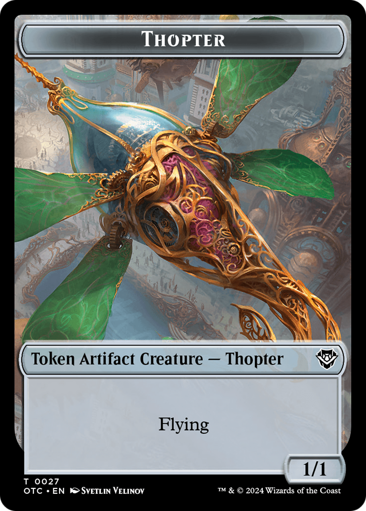 Thopter (TOTC-027) [Tokens] Outlaws of Thunder Junction Commander Tokens MTG Single Wizards of the Coast