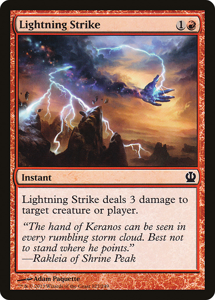 Lightning Strike (THS-127) [Theros] Foil MTG Single Wizards of the Coast
