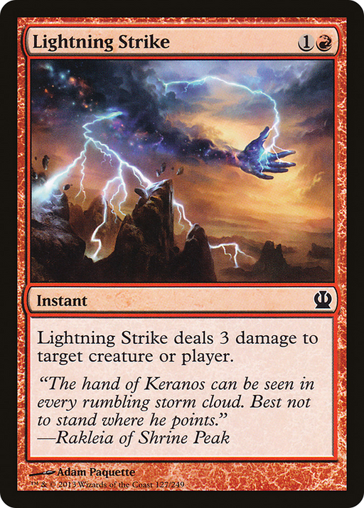 Lightning Strike (THS-127) [Theros] Foil MTG Single Wizards of the Coast