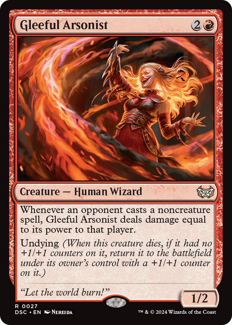 Gleeful Arsonist (DSC-027) [Duskmourn: House of Horror Commander] MTG Single Wizards of the Coast