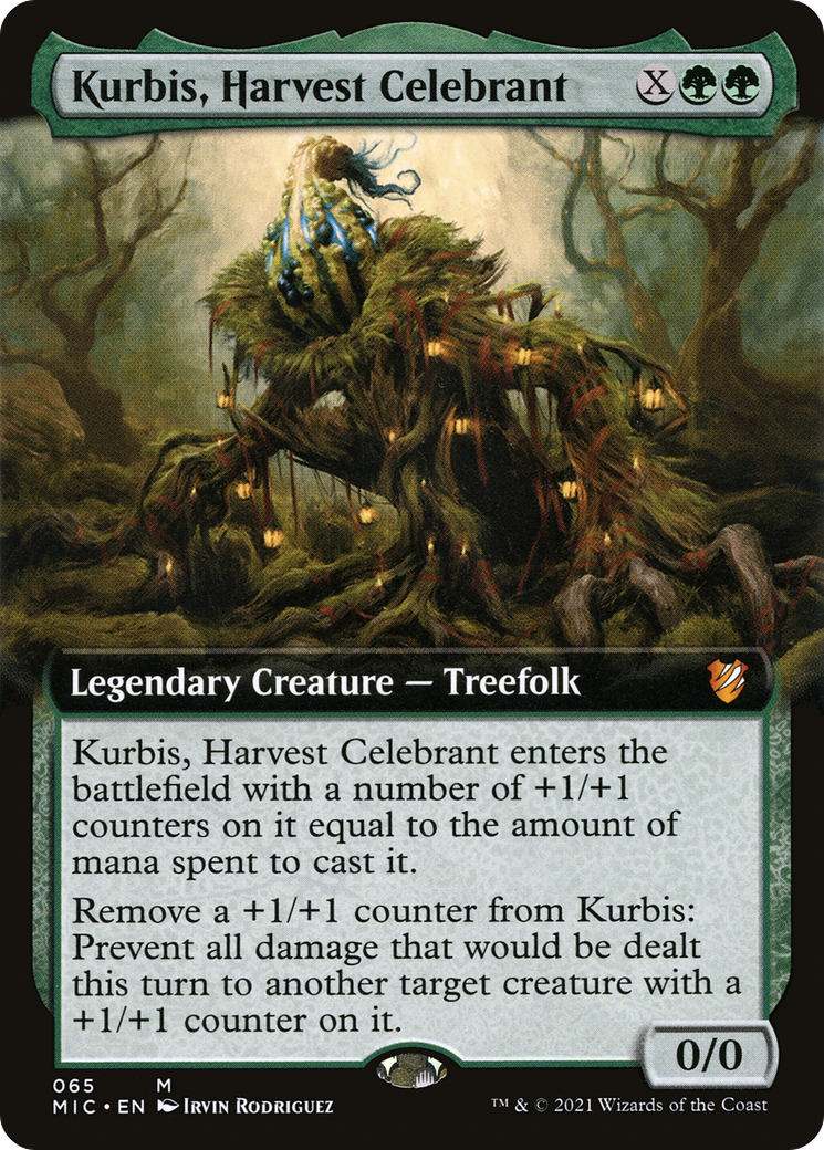 Kurbis, Harvest Celebrant (MIC-065) [Midnight Hunt Commander] (Extended Art) MTG Single Wizards of the Coast