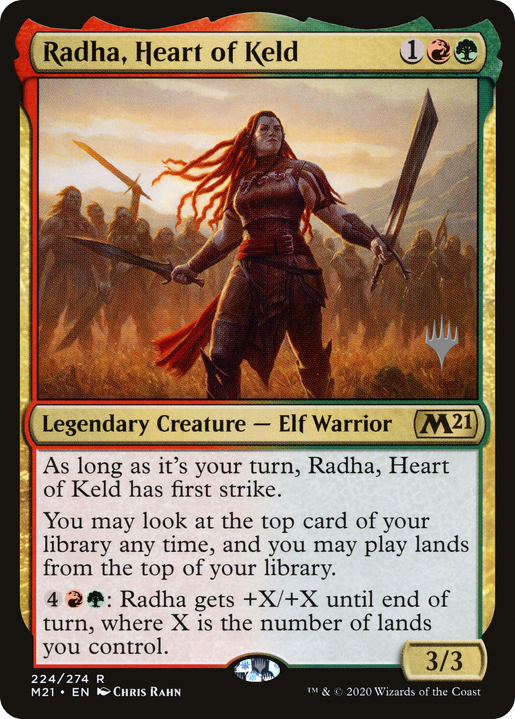 Radha, Heart of Keld (PPM21-224P) [Core Set 2021 Promos] MTG Single Wizards of the Coast