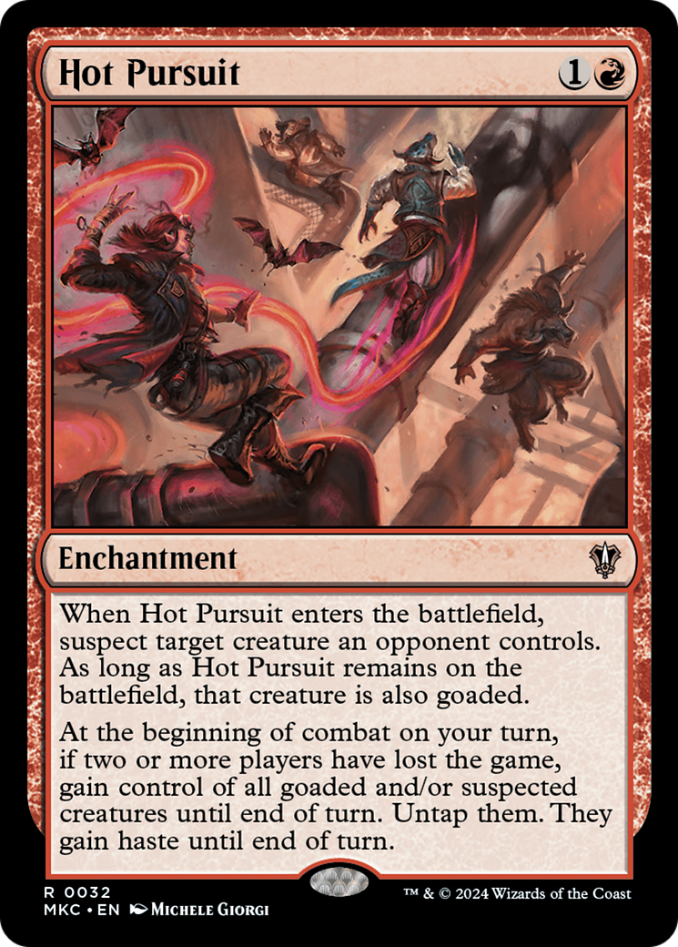 Hot Pursuit (MKC-032) [Murders at Karlov Manor Commander] MTG Single Wizards of the Coast