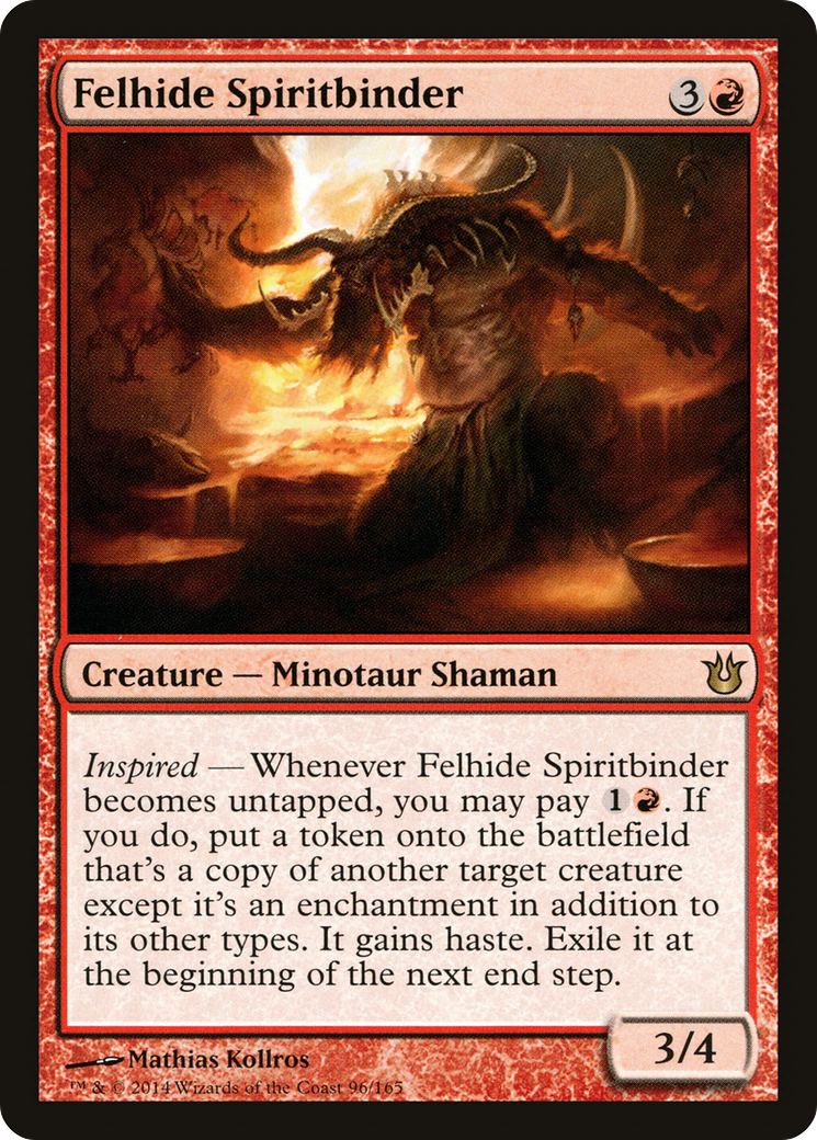 Felhide Spiritbinder (BNG-096) [Born of the Gods] MTG Single Wizards of the Coast