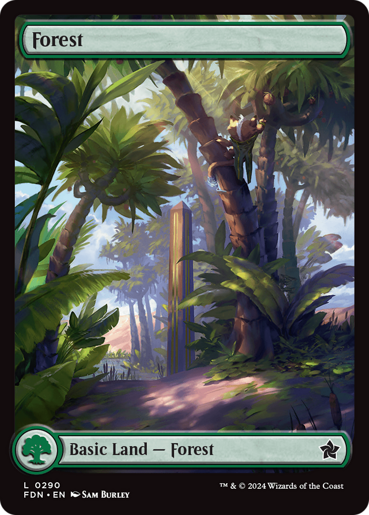 Forest (0290) (FDN-290) [Foundations] MTG Single Wizards of the Coast