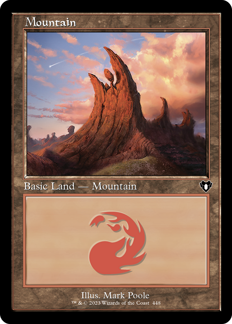 Mountain (CMM-448) [Commander Masters] Foil MTG Single Wizards of the Coast