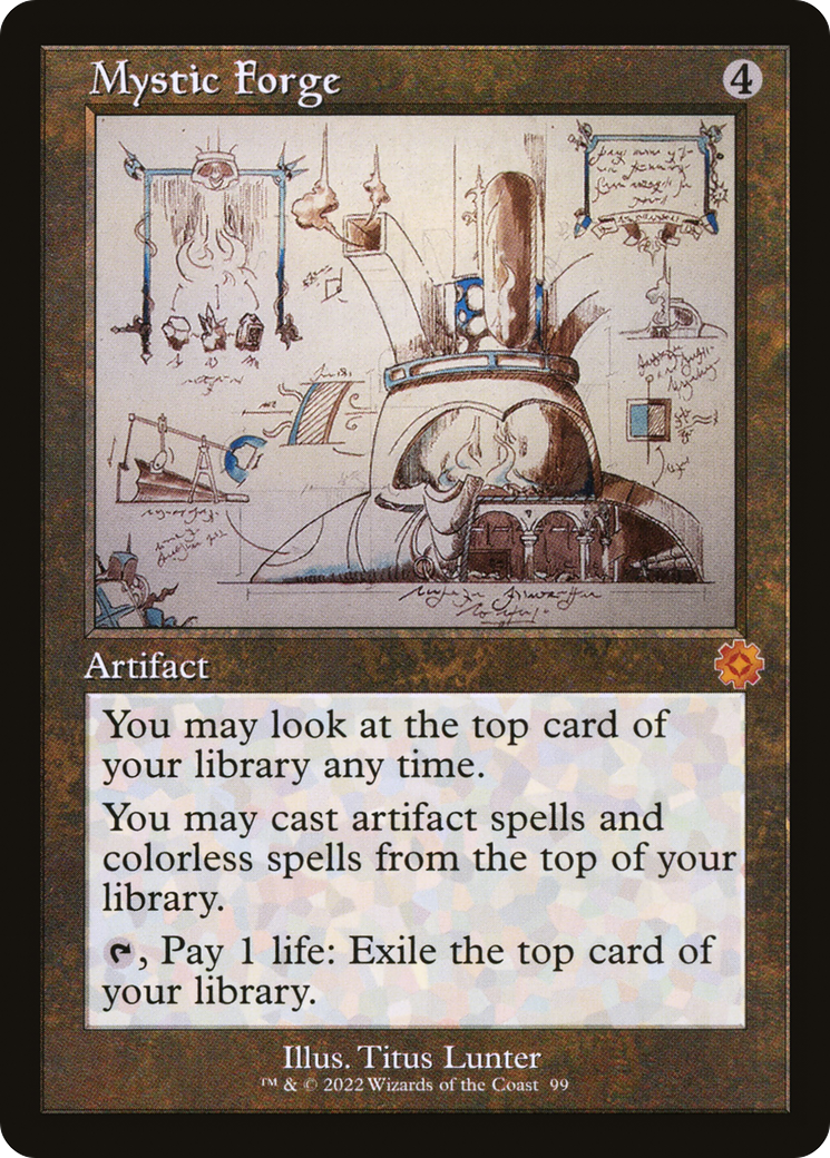Mystic Forge (Schematic) (BRR-099) [The Brothers' War Retro Artifacts] MTG Single Wizards of the Coast