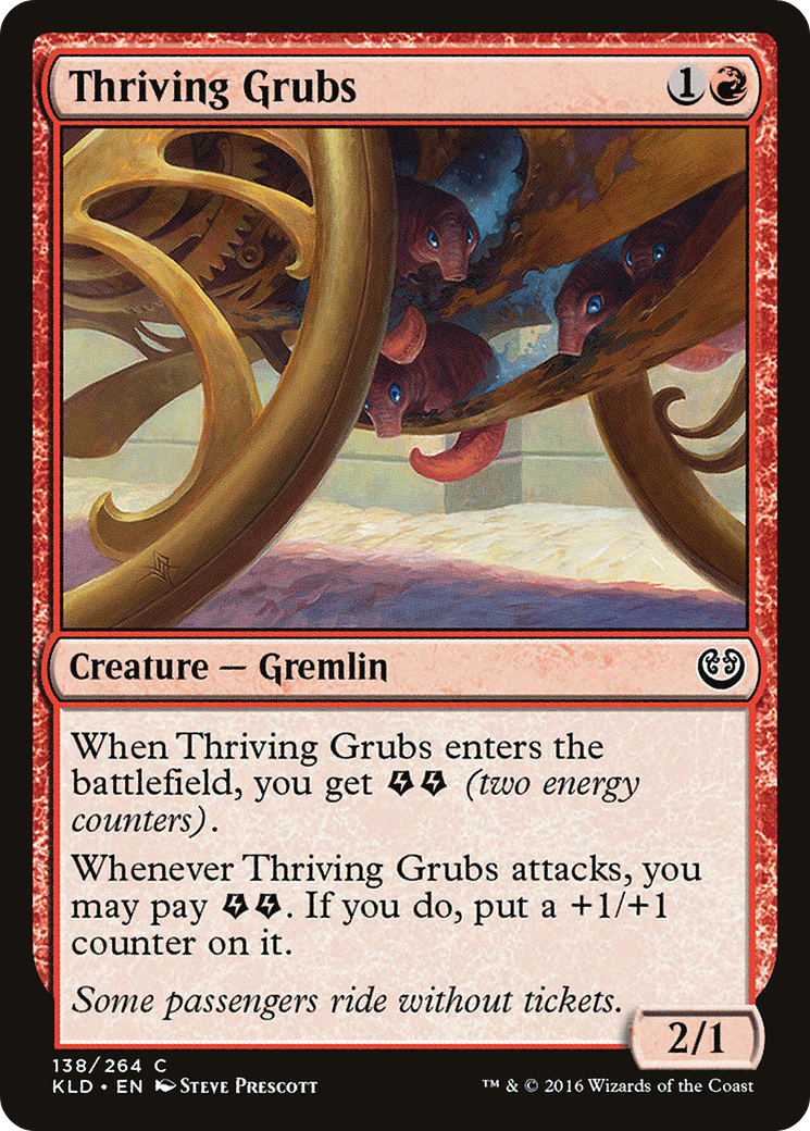 Thriving Grubs (KLD-138) [Kaladesh] Foil MTG Single Wizards of the Coast