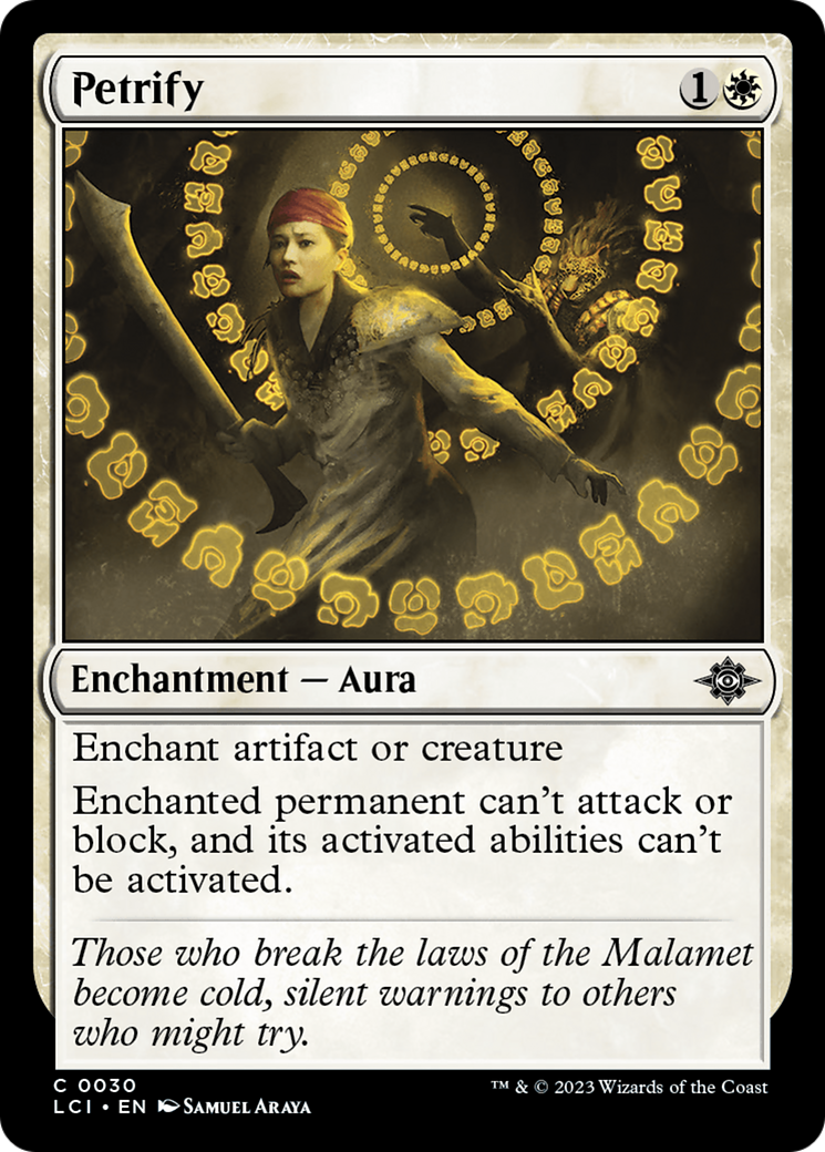 Petrify (LCI-030) [The Lost Caverns of Ixalan] Foil MTG Single Wizards of the Coast