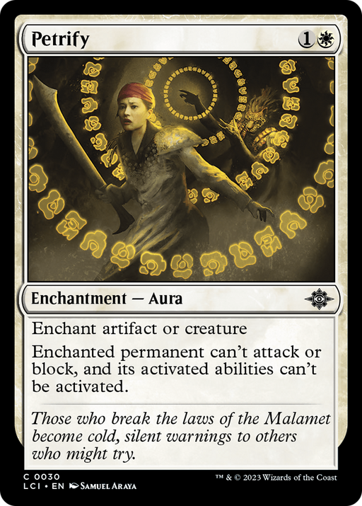 Petrify (LCI-030) [The Lost Caverns of Ixalan] Foil MTG Single Wizards of the Coast