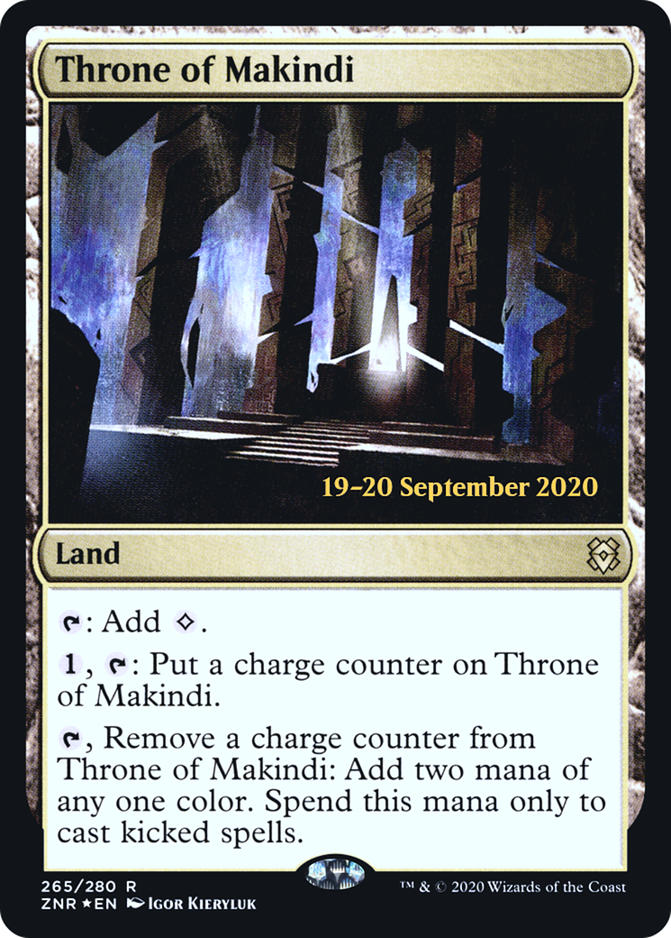 Throne of Makindi (PRE-265) [Zendikar Rising Promos] Foil MTG Single Wizards of the Coast
