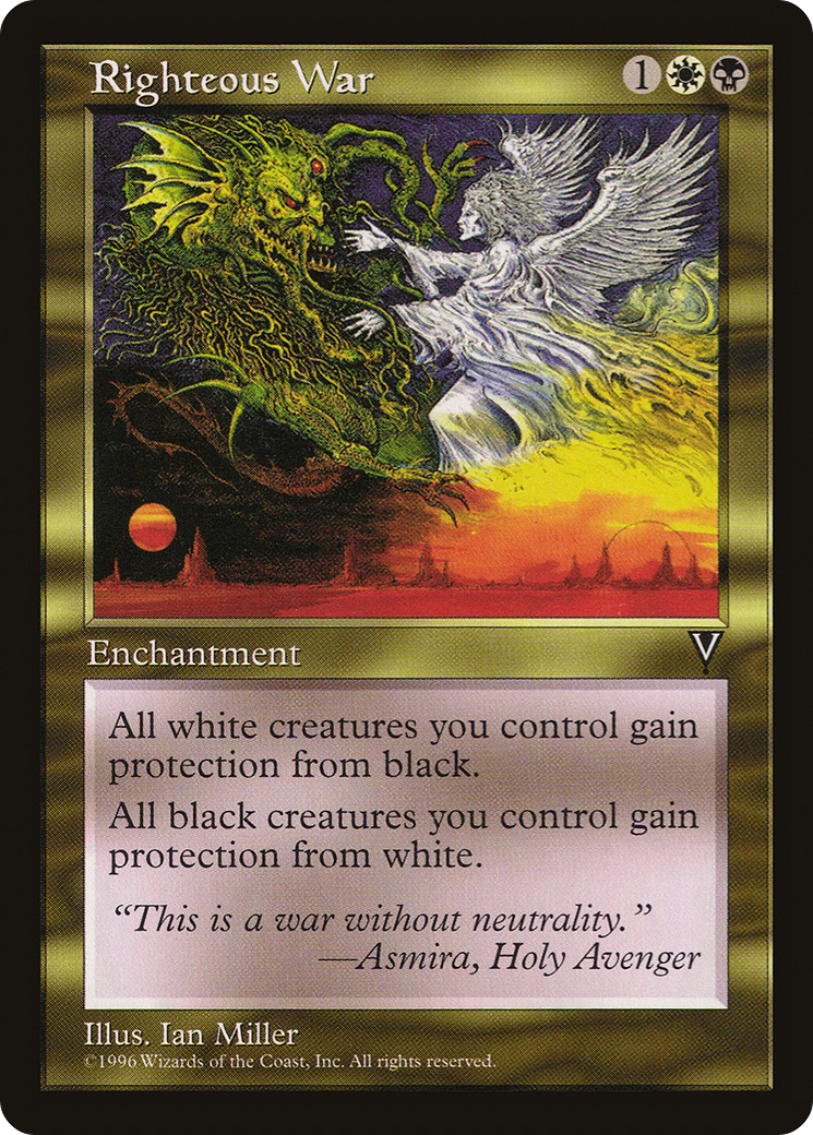 Righteous War (VIS-134) [Visions] MTG Single Wizards of the Coast