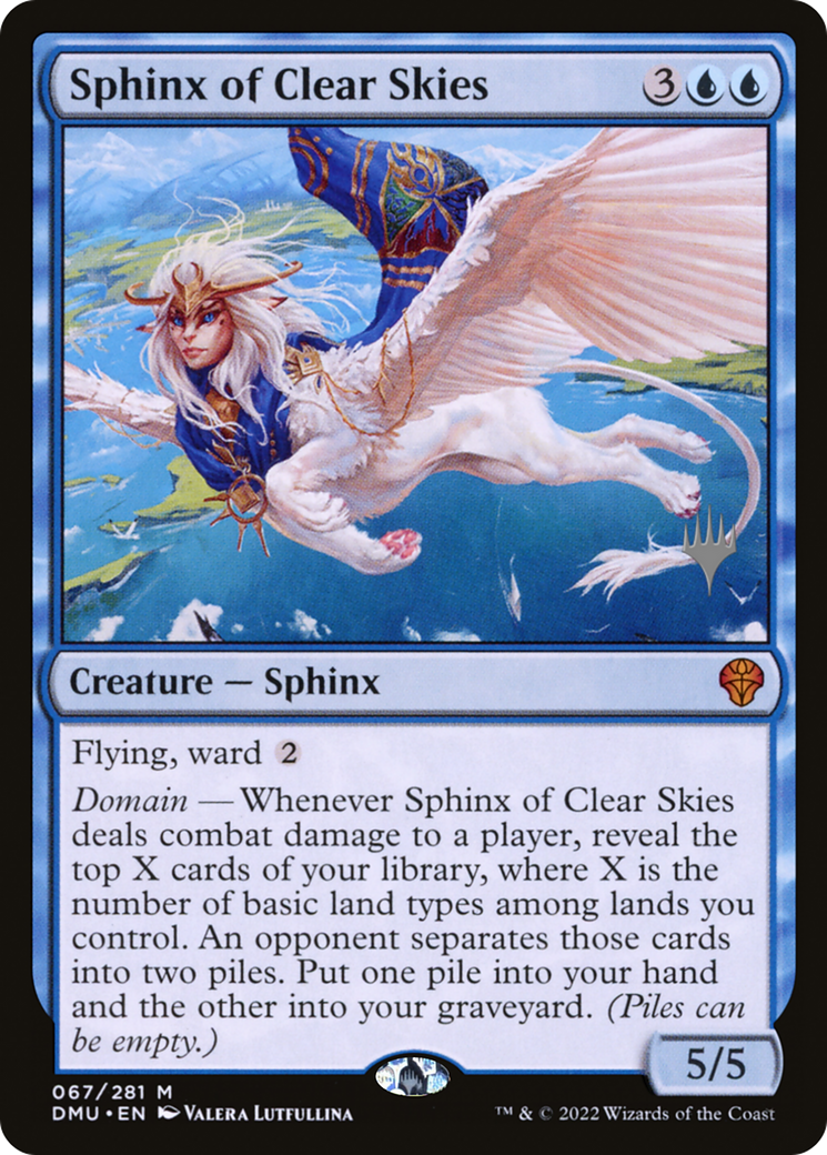Sphinx of Clear Skies (PPDMU-067) [Dominaria United Promos] Foil MTG Single Wizards of the Coast
