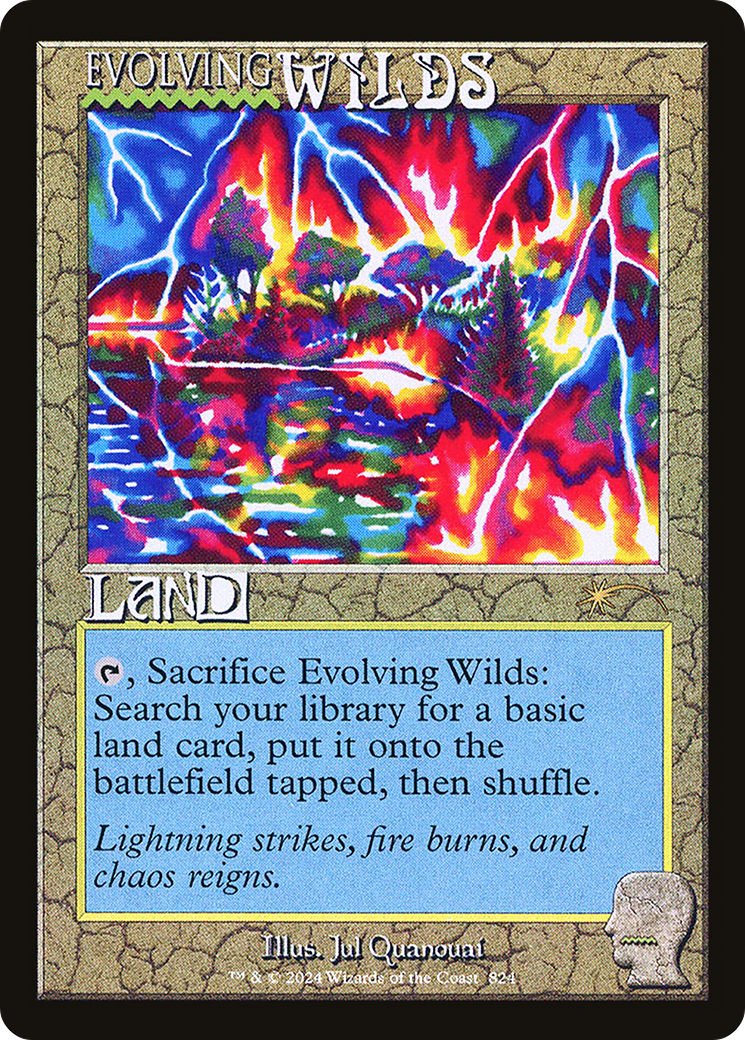 Evolving Wilds (Rainbow Foil) (SLD-824) [Secret Lair] Drop Foil MTG Single Wizards of the Coast