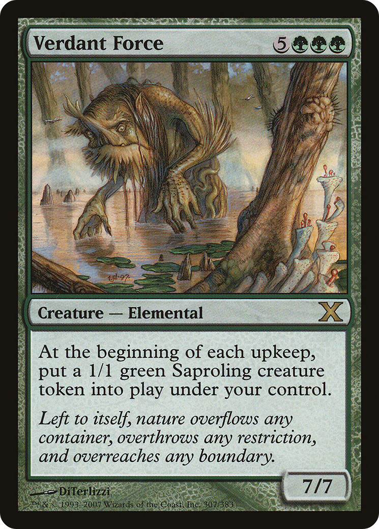 Verdant Force (10E-307) [Tenth Edition] MTG Single Wizards of the Coast