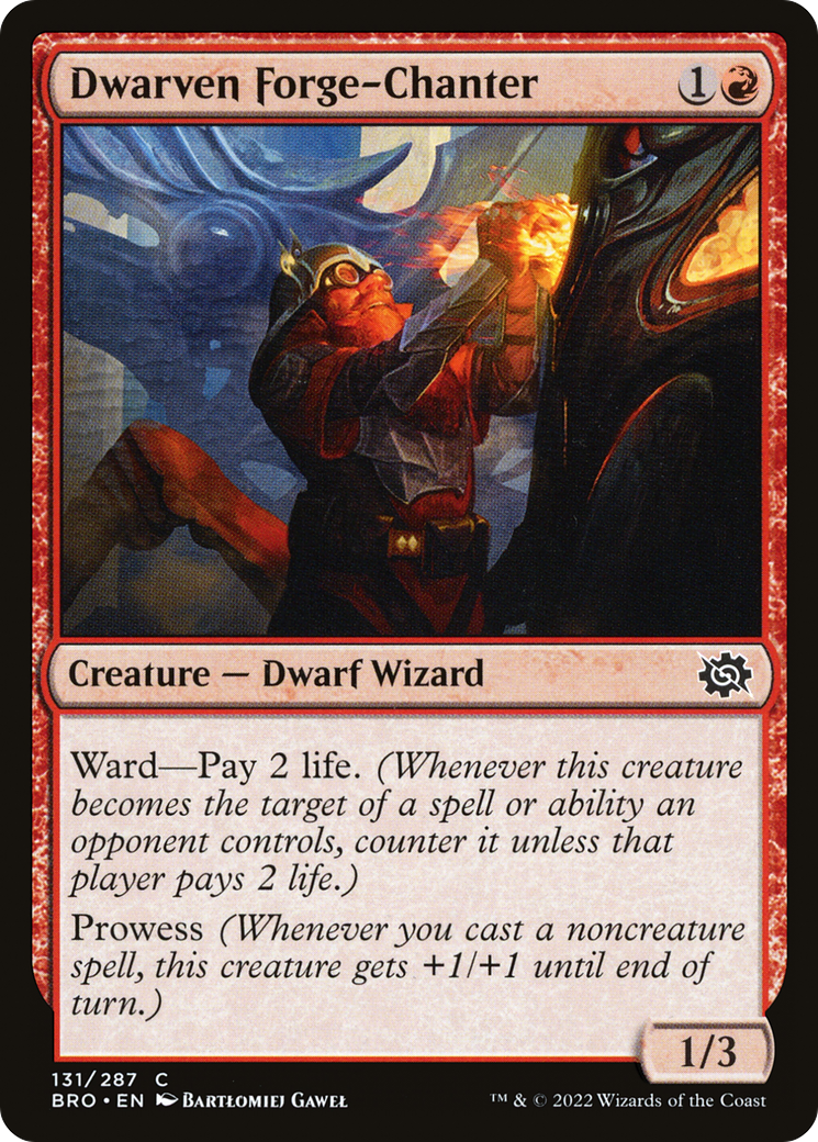Dwarven Forge-Chanter (BRO-131) [The Brothers' War] MTG Single Wizards of the Coast