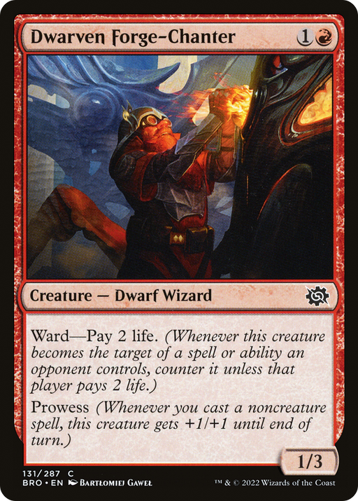 Dwarven Forge-Chanter (BRO-131) [The Brothers' War] MTG Single Wizards of the Coast