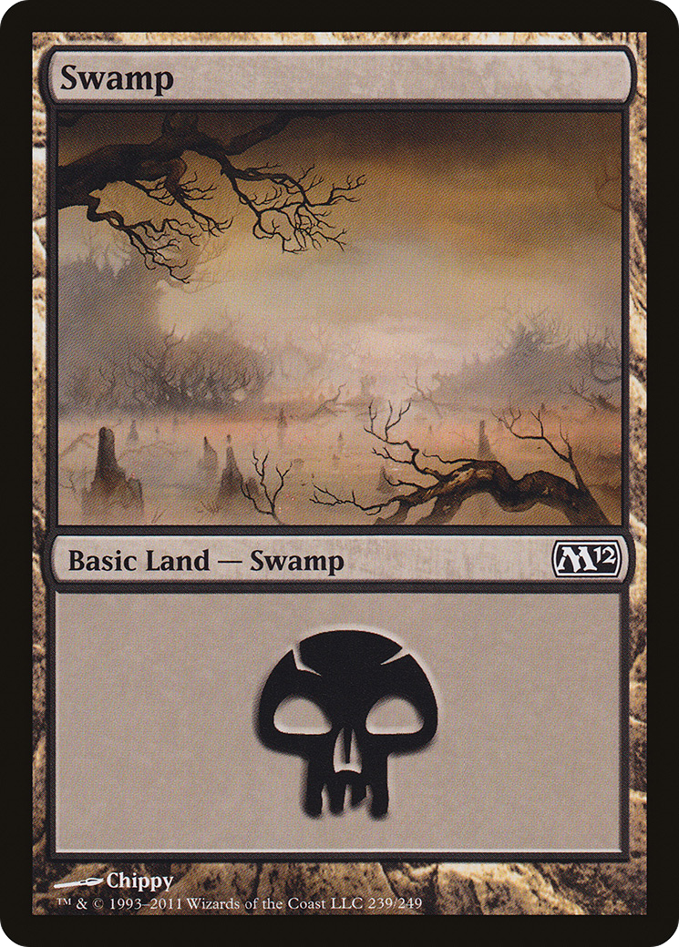 Swamp (239) (M12-239) [Magic 2012] MTG Single Wizards of the Coast