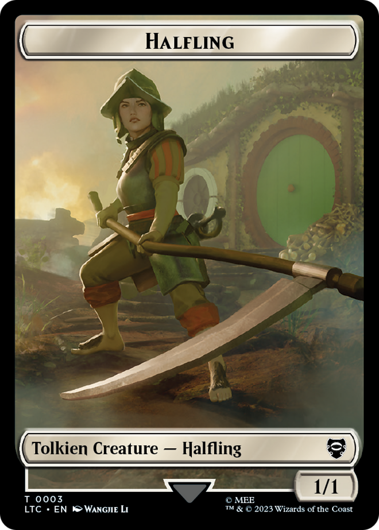 Halfling (TLTC-003) [Tokens] Tales of Middle-earth Commander Tokens MTG Single Wizards of the Coast