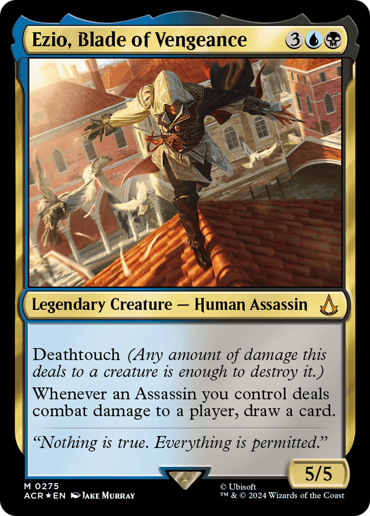 Ezio, Blade of Vengeance (ACR-275) [Assassin's Creed] Foil MTG Single Wizards of the Coast