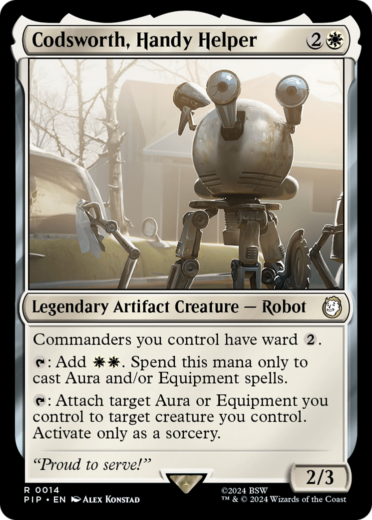 Codsworth, Handy Helper (PIP-014) [Fallout] Foil MTG Single Wizards of the Coast