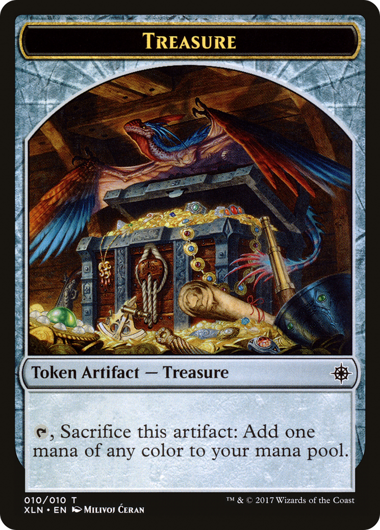 Treasure (XLN-010) [Tokens] Ixalan Tokens Foil MTG Single Wizards of the Coast