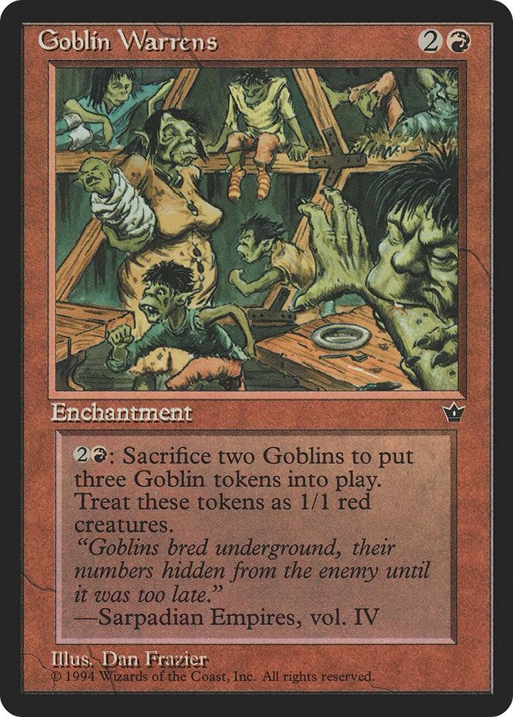 Goblin Warrens (FEM-) [Fallen Empires] MTG Single Wizards of the Coast