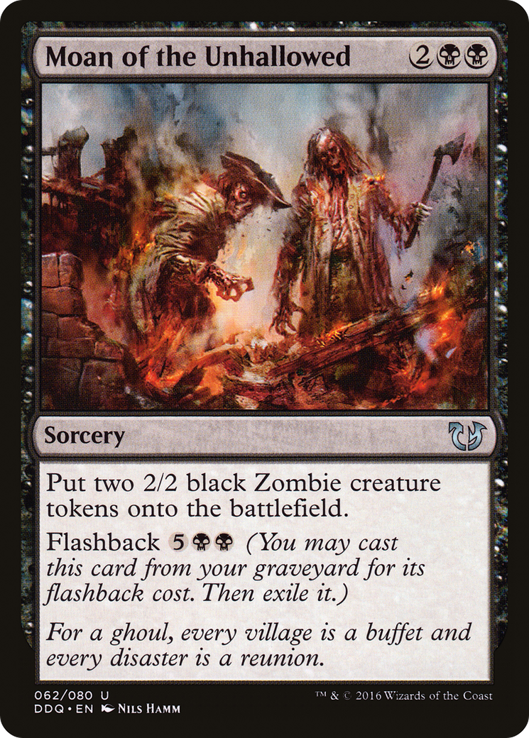 Moan of the Unhallowed (DDQ-062) [Misc] Duel Decks: Blessed vs. Cursed MTG Single Wizards of the Coast