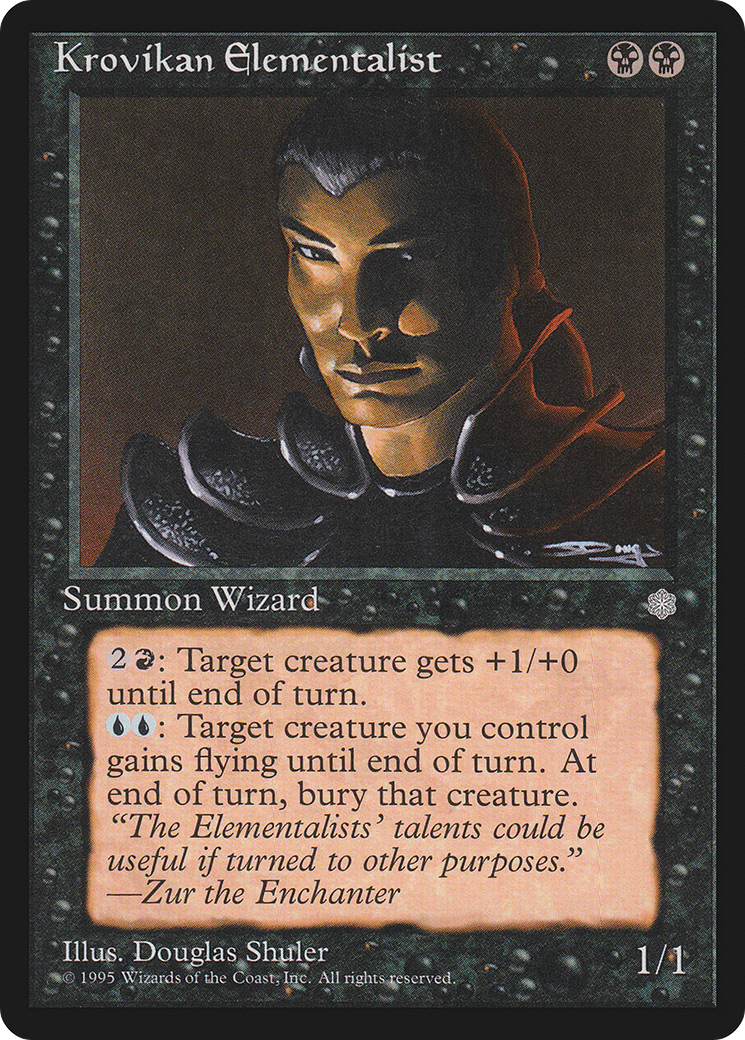 Krovikan Elementalist (ICE-139) [Ice Age] MTG Single Wizards of the Coast