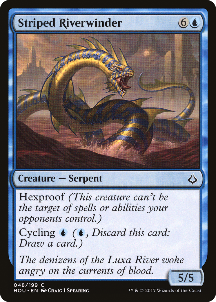 Striped Riverwinder (HOU-048) [Hour of Devastation] MTG Single Wizards of the Coast