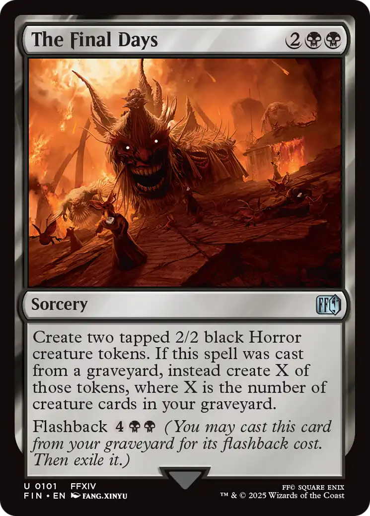 The Final Days (FIN-101) [FINAL FANTASY] MTG Single Wizards of the Coast