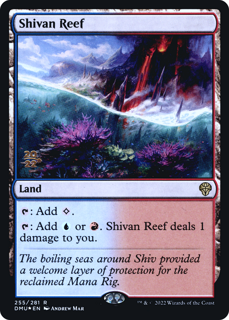 Shivan Reef (PRE-255) [Dominaria United Promos] Foil MTG Single Wizards of the Coast