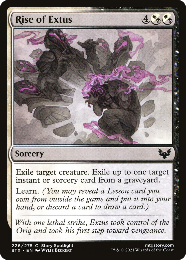 Rise of Extus (STX-226) [Strixhaven: School of Mages] Foil MTG Single Wizards of the Coast