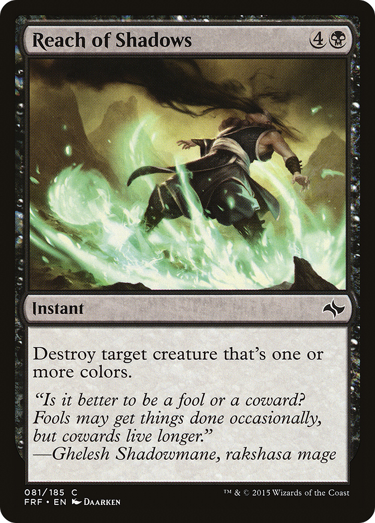 Reach of Shadows (FRF-081) [Fate Reforged] MTG Single Wizards of the Coast