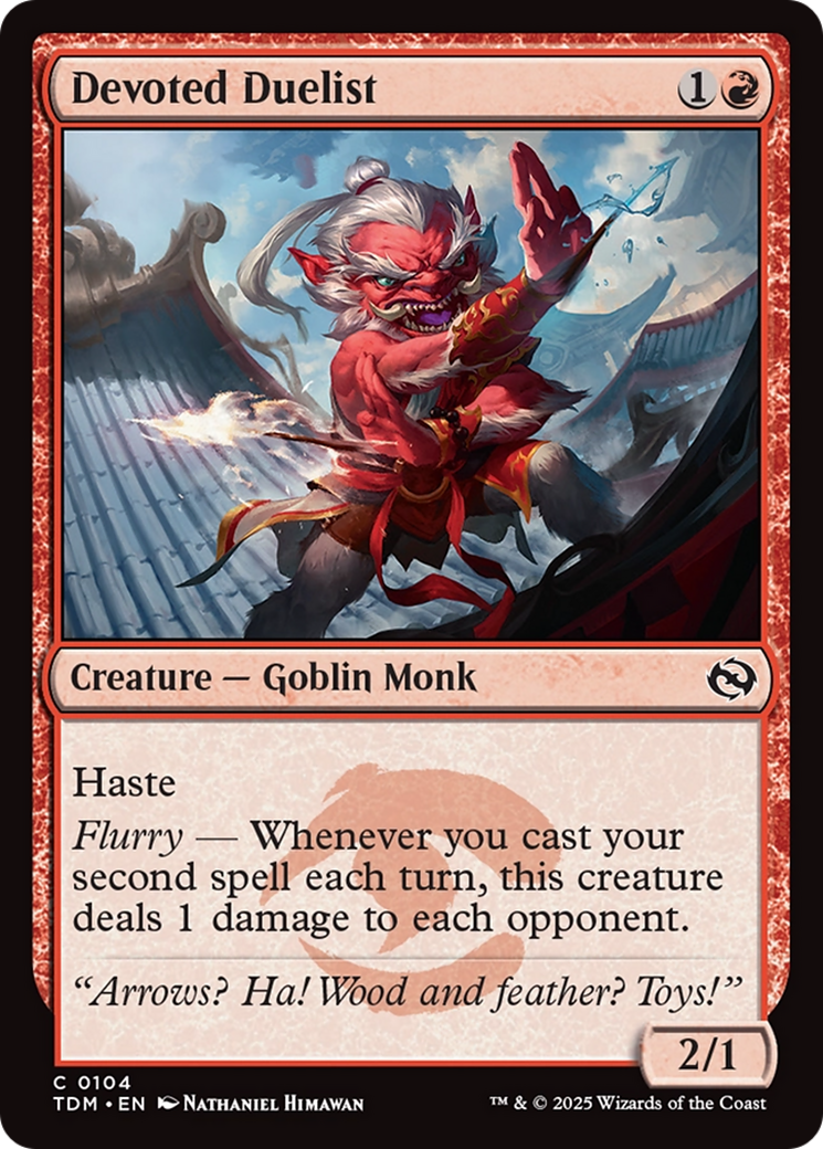 Devoted Duelist (TDM-104) [Tarkir: Dragonstorm] Foil MTG Single Wizards of the Coast