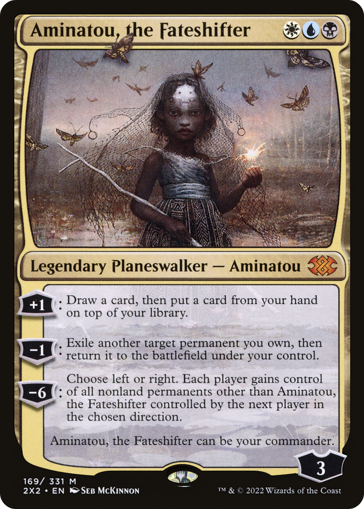 Aminatou, the Fateshifter (2X2-169) [Double Masters 2022] Foil MTG Single Wizards of the Coast