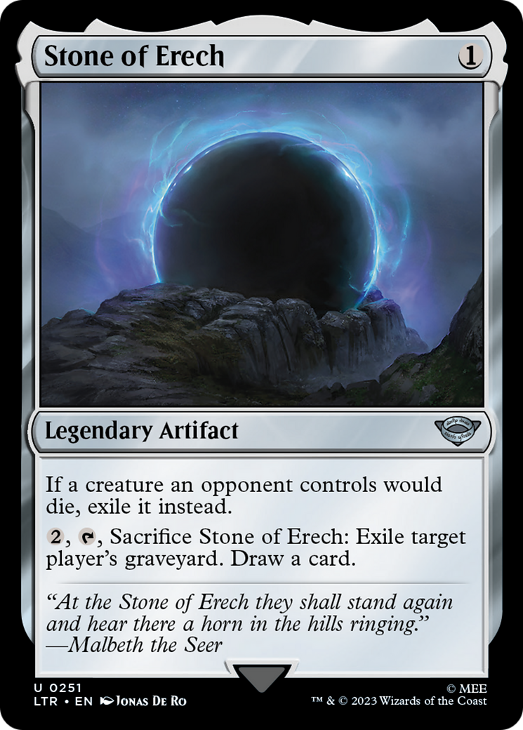 Stone of Erech (LTR-251) [The Lord of the Rings: Tales of Middle-earth] MTG Single Wizards of the Coast