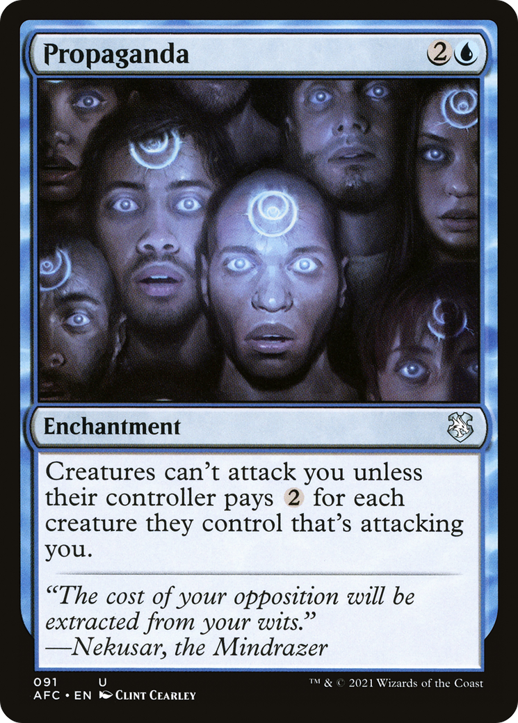 Propaganda (AFC-091) [Forgotten Realms Commander] MTG Single Wizards of the Coast