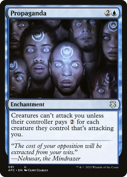 Propaganda (AFC-091) [Forgotten Realms Commander] MTG Single Wizards of the Coast