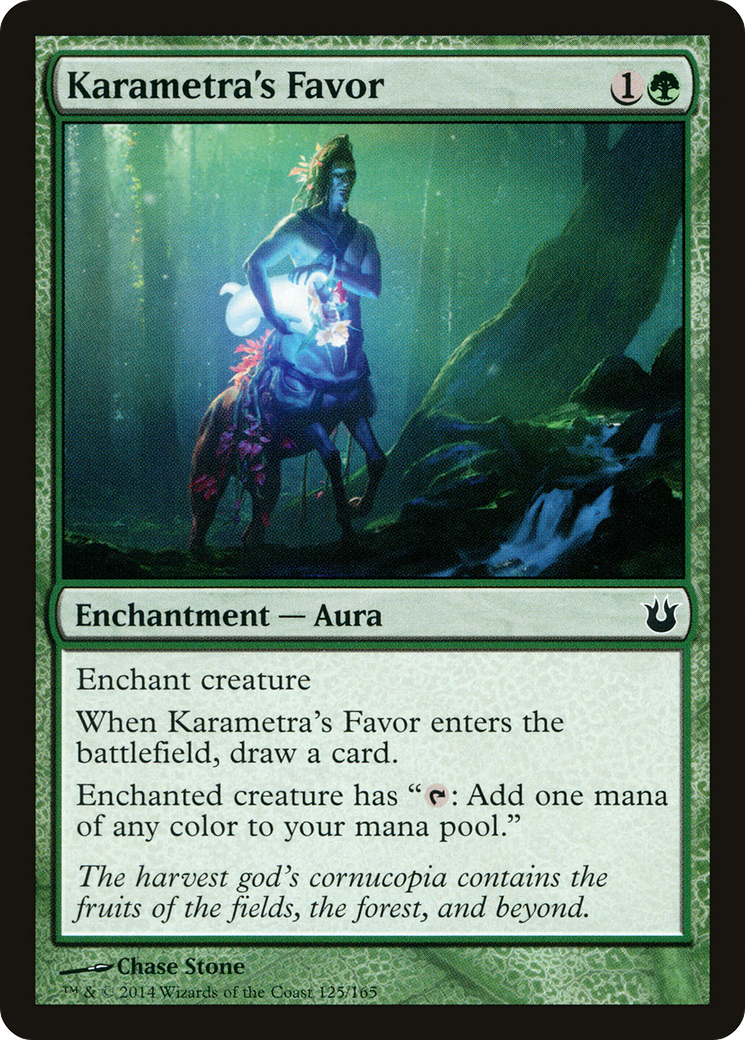 Karametra's Favor (BNG-125) [Born of the Gods] MTG Single Wizards of the Coast