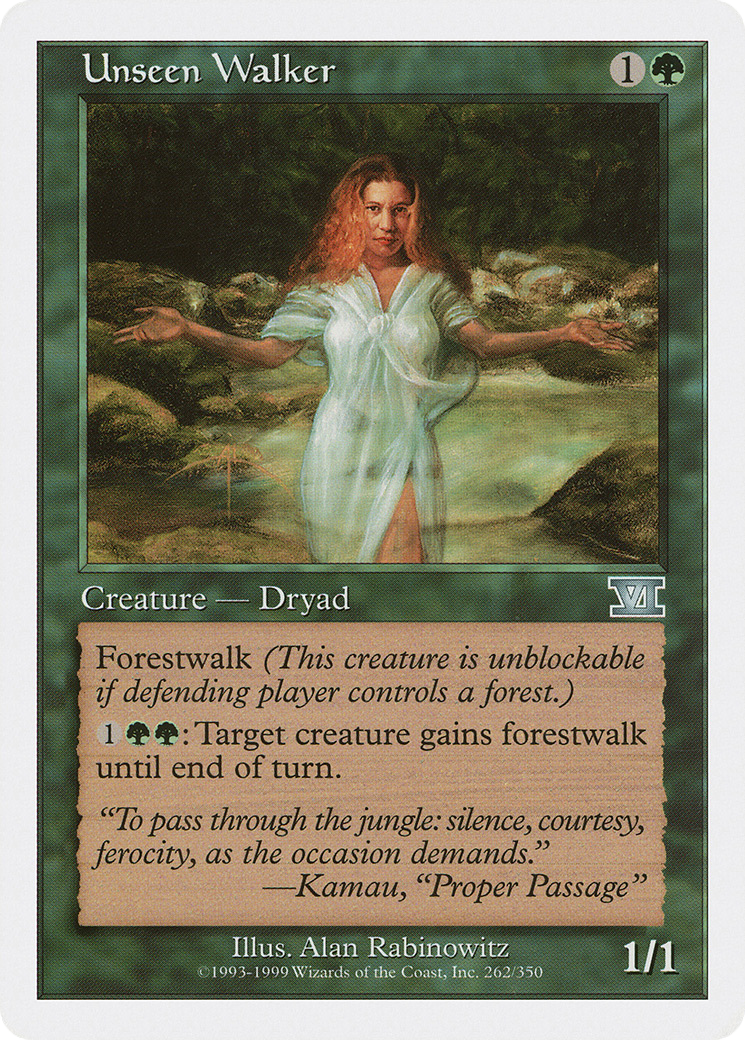 Unseen Walker (6ED-262) [Classic Sixth Edition] MTG Single Wizards of the Coast